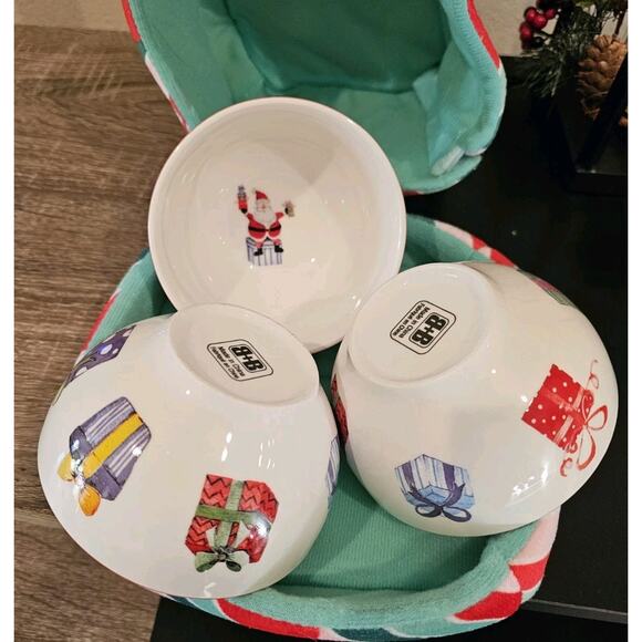 Set Of Christmas Appetizer Bowls 3 Pieces - Picture 3 of 4